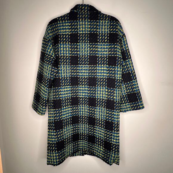J. McLaughlin Plaid Tweed Fien Coat Size Small - Picture 6 of 9